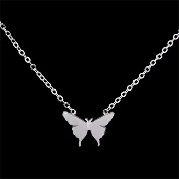 Nový Príchod Viacerých Nehrdzavejúcej Ocele Motýľ Náhrdelníky & Prívesky pre Ženy Šperky, Svadobné Chokers Náhrdelník Veľkoobchod