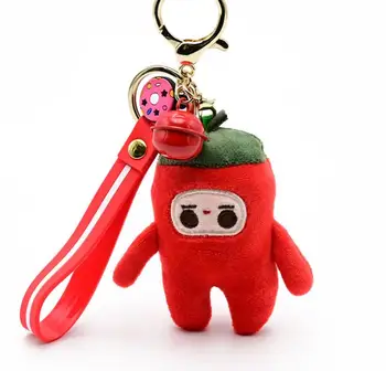1pc nové Kreatívne Červené/Zelené korenie plyšové keychain hračky Korenie Brošňa odznak plyšové bábiky pre deti dievča, darček