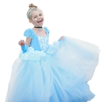 Anna Elsa Dievčatá Princezná Šaty Halloween Party Cosplay Deti Kostýmy Belle Aurora Snow White Šaty, Oblečenie