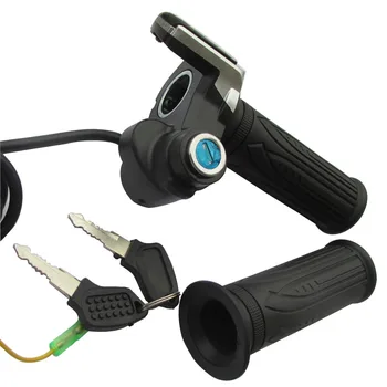 24V 36V 48V klince plyn s LED Indikátor na displeji/NA-OFF Tlačidlo Lock na elektrický bicykel/bicykle/kolobežka twist plyn