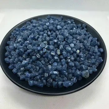 Veľkoobchod 50g Vzácny 3-5mm Prírodné Blue Sapphire Korund Hrubým Vzorom Mnerals Liečivá Prírodného Kameňa Crystal