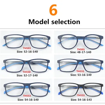 2020 ZNAČKY Značky TR90 okuliare, rám mužov krátkozrakosť počítač rámy a ženy Ultra ľahké námestie okuliare rámy pre mužov TH503