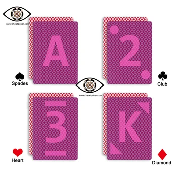 QEACHI Anti Cheat Poker na Kontaktné Šošovky Plastové Strany Magický Trik Palube Nepremokavé Pokerstars Doskové Hry Označené Hracie Karty