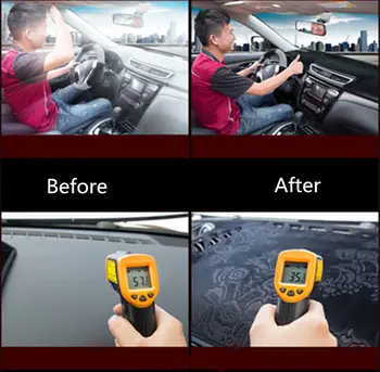 Pre Ford Explorer 2011-2018 Tabuli Mat Pokrytie Dashmat Pad Interiéru slnečník Nástroj Koberec Anti-UV Auto Styling Príslušenstvo