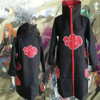2019 Naruto Cosplay Kostým Akatsuki Plášť S Kapucňou, Naruto Uchiha Itachi Anime Cosplay Kostým