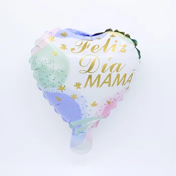 50Pcs/Set 10 inch španielsky Šťastný Deň matiek Fóliové Balóniky Feliz Dia Mama Hélium Globos Dekorácie Darček Dodávky