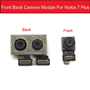 Veľká Zadná Kamera Pre Nokia 7 Plus 7Plus 7+ CK-1046 TA-1055 TA-1062 6 V Zadnej Hlavný Fotoaparát S Flex Stužkový Kábel, Náhradný