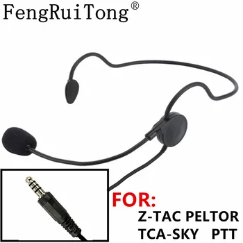 FengRuiTong taktické slúchadlá, nastaviteľný mikrofón stick NATO Konektor pre Z-TAC PELTOR TCA-SKY U94 PTT pre BAOFENG MOTOROLA YAESU