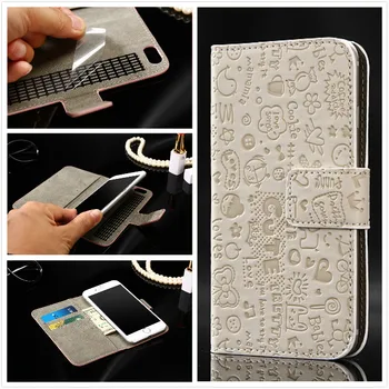 SZLHRSD Wallet Case pre BlackBerry Vyvíjať X PU Kože Krásne Kryt Mobil Flip Stojan pre Vertex zapôsobiť Vyhrať Allcall S1