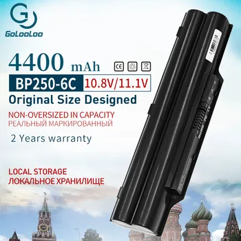 Golooloo 4400mah 11.1 V 6Cell Notebook čierna Batérie Pre Fujitsu FMVNBP186 PH521 BP250 AH531 LH530 AH530 A531 S26391-F840-L100
