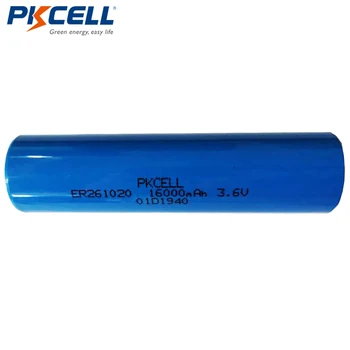 20Pcs/veľa PKCELL ER261020 16000mAh 3.6 V Lítiová Batéria Li-SOCl2 Vysoký Odtok Batérie pre elektromerom počítač, podpora napájania