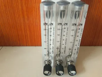 Panel akryl prietokomer kvapalinou 0.3-3GPM 1-11LPM ventil s reguláciou