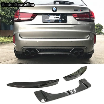 F85 X5M F86 X6M M Šport Uhlíkových Vlákien Auto Styling Zadné Splitter Zadné Telo Kit Difúzor pre BMW X5M X6M-2018