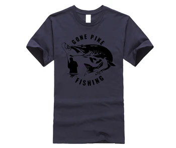 Preč Šťuka Fishings Tlačiť T-shirt 2020 Lete Nové Mužov Ryby Tshirts Vysoko Kvalitnej Bavlny Značky pánske Tričko Novinka Fitness Tees