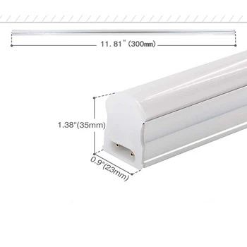 LED T5 AC82-265V,6500K Super Jasné Biele, Korelácia Utility Obchod Svetlo, Stropné a Pod Skriňu Svetlo, vypínač Kábel