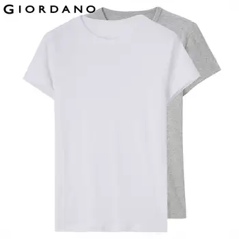 Giordano Mužov Essentials Pevné Tielko Základné T-shirt Samec Krátky Rukáv O-Krku Topy pre Mužov Camisetas Hombre (2-pack)