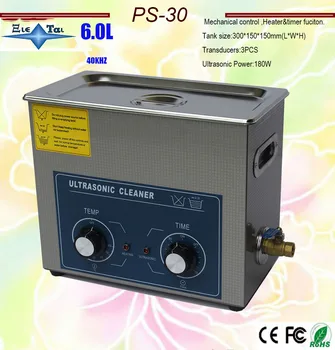 Hot predaj AC110/220v hz 180w ohrievač&merač Ultrazvukový čistič vaňa 6.0 L 40KHZ elektronických súčiastok