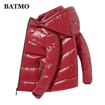BATMO 2020 nový príchod zimy vysoko kvalitné biele kačacie nadol kapucňou bundy mužov,nepremokavé dole kabát 668
