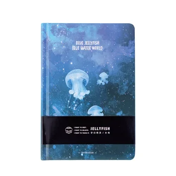 2021 Nové Kreatívne Modrá Medúzy Notebook A5 Prázdne Farba Umenie Kreslenie Papiere Vestník Pevný Kryt Poznámka Knihu Kórejský Papiernictvo Dary