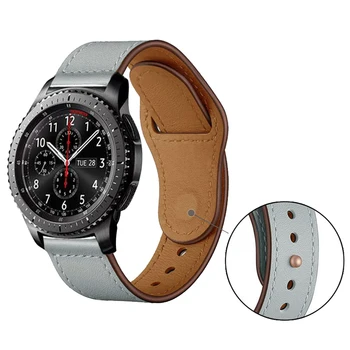 Originálne Kožené pútko pre Samsung výstroj S3 Frontier/Classic galaxy sledovať 46 mm huawei gt sledovať kapela 22 mm náramok smartwatch