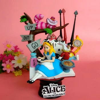 Disney Alice in Wonderland princezná 16 cm Akcia Obrázok Anime Mini Dekorácie PVC Zber Figúrka Toy model pre deti darček