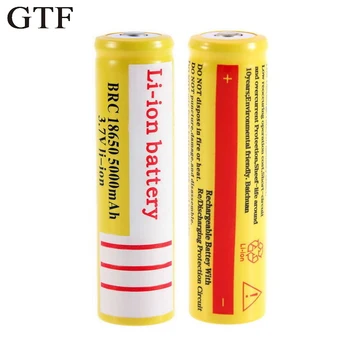 GTF 2ks/veľa 18650 Batéria 3,7 V 5000mAh Li-ion Nabíjateľná Batéria pre Led Baterka 18650 batéria akumulátorová batéria