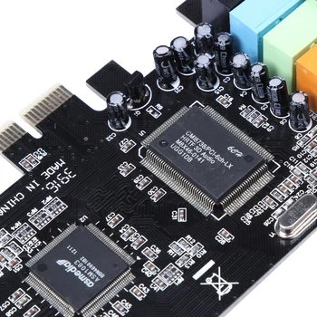 PCI Express x1 slot karty PCI-E 5.1 ch CMI8738 Chipset Audio Digitálne Zvukové Karty