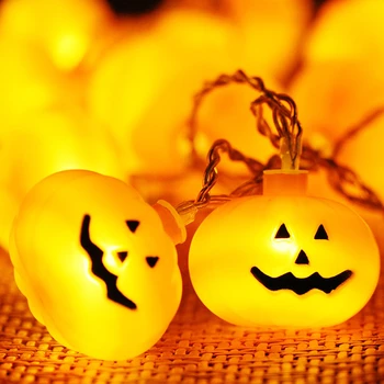 2m 5m10m Nepremokavé Halloween Dekorácie pre Domov LED Tekvica String Svetlo Lampy Strany Ornament Prípade Noci Halloween Dekor