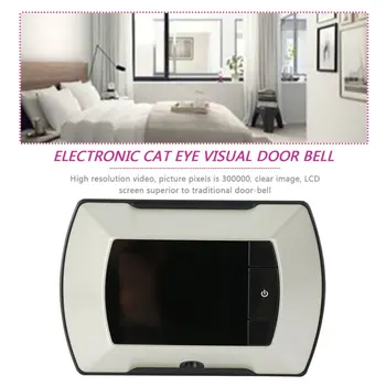 Vysoké Rozlíšenie 2,4-palcový LCD displej Vizuálne Sledovať Dvere Peephole Peep Otvor Viewer Krytý Monitor Vonkajšie Video Kamera urob si sám