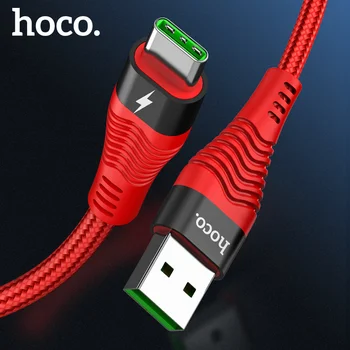 HOCO Rýchle Nabíjanie USB C Typ C Kábel 5A Supercharge USB Nabíjanie Super nabíjací Kábel pre Huawei P20 Mate20 10 Pro P10 Plus lite