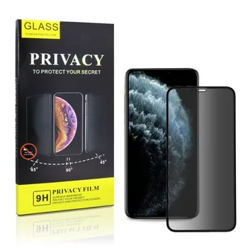 IPhone 11 Pro Max / Xs Max anti-spy tvrdené sklo-screen Protector ochrany osobných údajov 5D Curvo