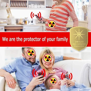 10pcs Proti Žiareniu Chránič Štít EMF Ochrany Mobile Mobilný Telefón Nálepky 62KA