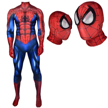 Muži/Ženy/Deti Peter Parker Cosplay Kostým svalov Zentai Halloween Kostým Superhrdina Kombinézu Jumpsuit plaviek