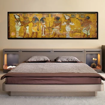 Retro Egypt Kráľovná Kleopatra Plagát Plátno HD Vytlačí olejomaľba Starovekých Egyptských Obrázok nástenná maľba Izba Wall Art Posteli Domova