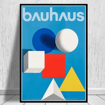 Bauhaus Ausstellung 1923 Weimer Výstava Plagát na Stenu Umenie Obrázok Plagáty a Vytlačí Plátno na Maľovanie pre Miestnosti Domova