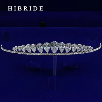 HIBRIDE Jednoduchý Dizajn Tiara Koruny Svadobné Vlasy, Šperky, Svadobné Headpiece Príslušenstvo HC00008