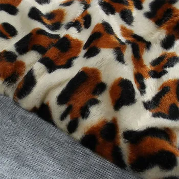Leopard Hoodies Žena Zimné Plus Veľkosť Kabát Hrubé Pevné Silm Oblečenie Pre Ženy Príčinné Zima Dlhá Mikina Ženy Kabát