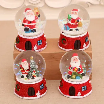 Vianočné Živice Hudby Sneh Sklo Santa Claus Crystal Ball, Vianočné Snow Ball, Deti Loptu Snehu, Crystal Music Box