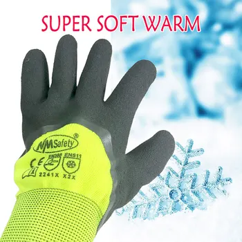 Nové Zimné Pracovné Rukavice Nappy Akryl Teplé Zimné oblečenie Non-slip za Studena dôkaz Pohodlné Opravy Hardvéru Ochranné Rukavice