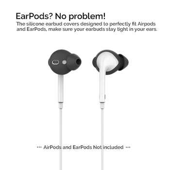3 Páry Silikónových In-ear Slúchadlá Slúchadlá Kryt pre Apple Airpods Slúchadlá Prípade Eartips Úložný Box Puzdro pre Airpods Príslušenstvo