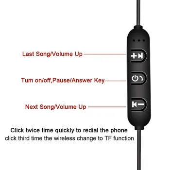 GIAUSA Magnetické Bluetooth Slúchadlá Športové Neckband Magnetické Bezdrôtový Herný Headset Stereo Slúchadlá S Mikrofónom Pre IPhone