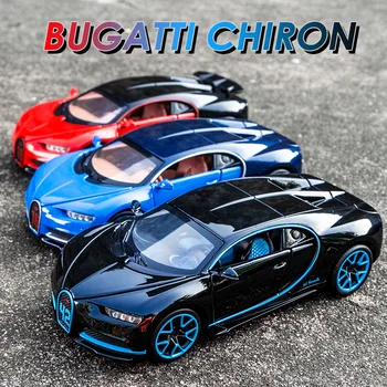 KIDAMI 1:32 Bugatti Chiron Model Auta Diecast Zliatiny autíčka Vytiahnuť Späť Zbierku Hračiek Mini Kovové Auto, Hračky pre Deti, Chlapci