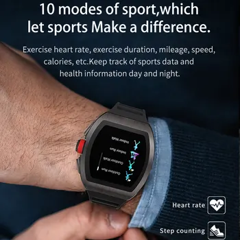 M1 Smart Hodinky 2020 pre Mužov Srdcovej frekvencie, Krvného Tlaku 1,4 palca plne Dotykový Sutinové Vodotesný IP68 Šport Smartwatch Android OS Nosenie