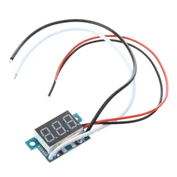 Digitálny Mini Ammeter Ammeter z indikátor napájania LED Červené 0-5A panel meter