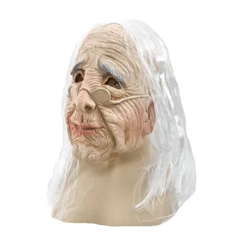 Celebrity Ženskú Tvár Starej Ženy latex Maškarný Kostým gumy stará dáma maska