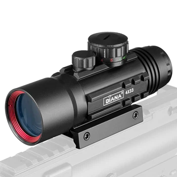 4X33 Green Red Dot Sight Rozsah Taktické Optika Riflescope Fit 11/20 mm Železničnej Puška Odbory, pre Lov