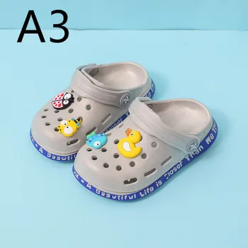 Detské papuče lete krytý domácnosti detský domov kúpeľni vaňa s non-slip mäkké dno detské sandále A1-15