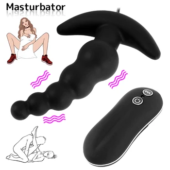 10 Rýchlosť Análne Korálky Análny Vibrátor Zadok Plug Stimulátor Klitorisu Ženská Masturbácia Mužskej Prostaty Masér sexuálnu Hračku pre Dospelých Nové