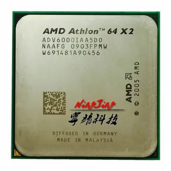 AMD Athlon X2 6000+ 6000 3.1 GHz 89W Dual-Core CPU Procesor ADV6000IAA5DO Socket AM2