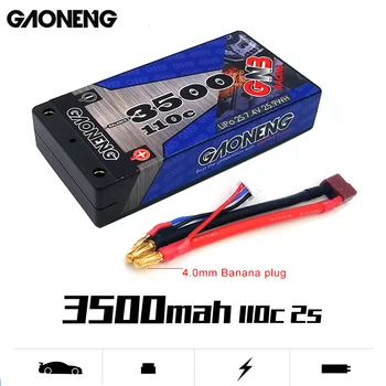 Gaoneng GNB 3500mAh 110C 2S 7.4 V Nabíjateľná Lipo Batérie 4.0 mm Banánových T Konektor pre 1:10 RC Auto Čln